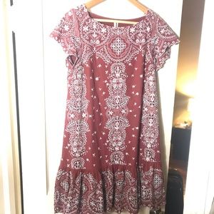 Embroidered Anthropologie Dress